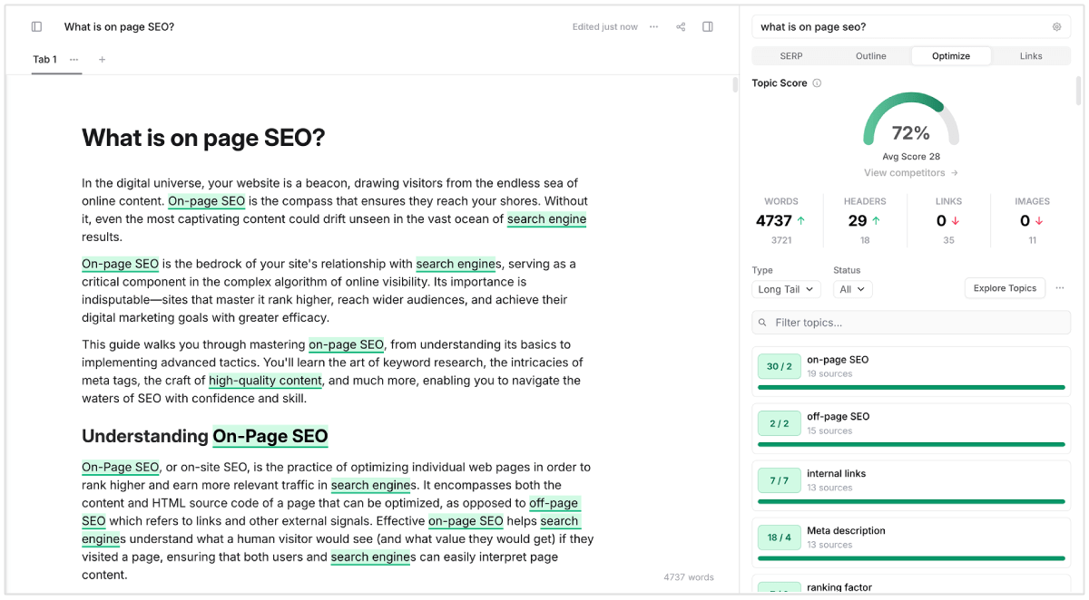 Content optimization